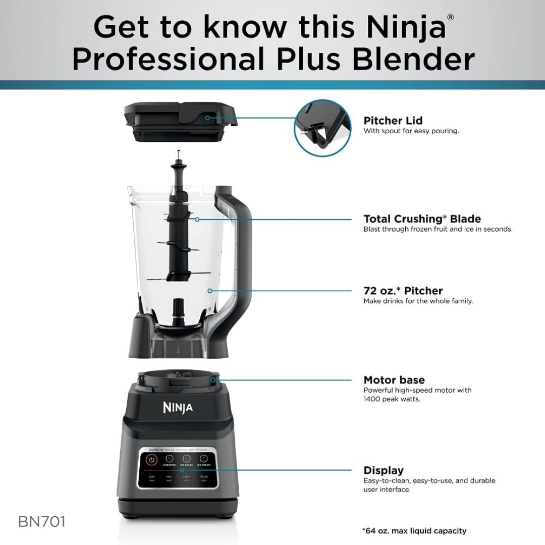 Ninja Licuadora Profesional Plus Auto-iQ