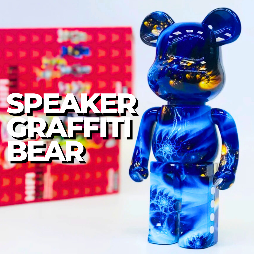 Bocina Portatil Graffiti Bear - Black