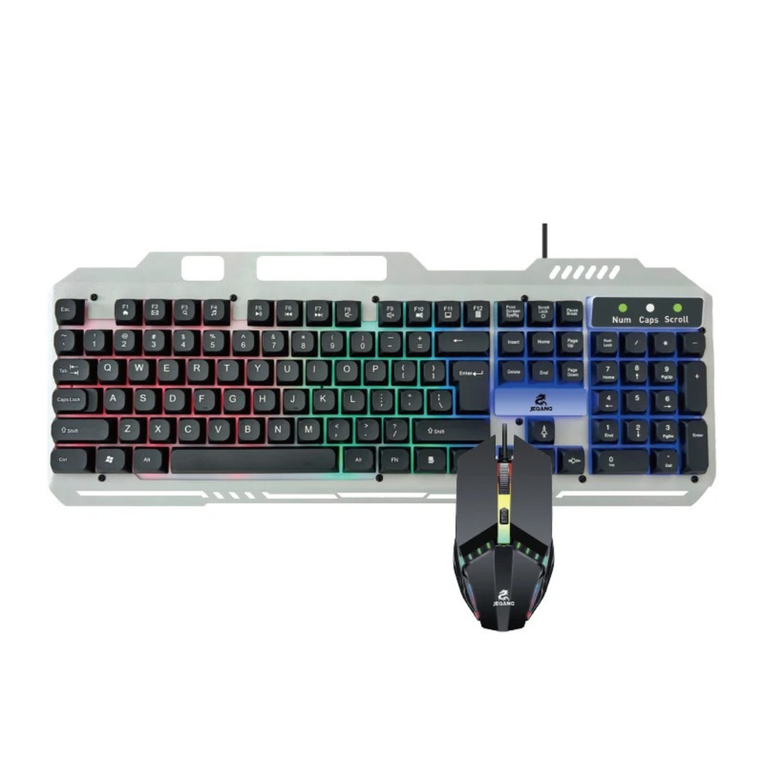 GameFusion JK-968 – Combo Teclado y Mouse Gaming RGB por Cable