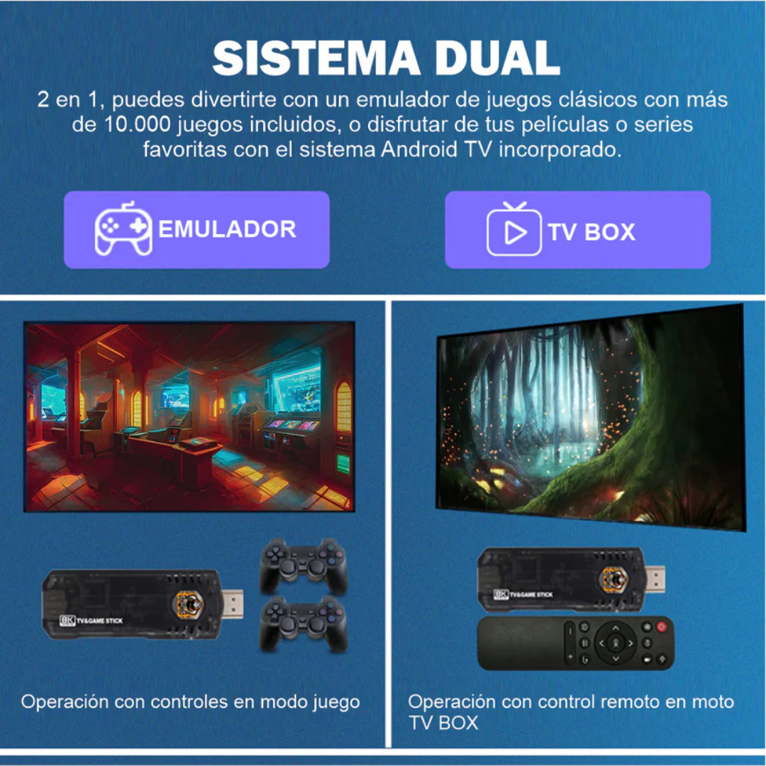 Consola Retro - Game Box 8K + MAGIS TV