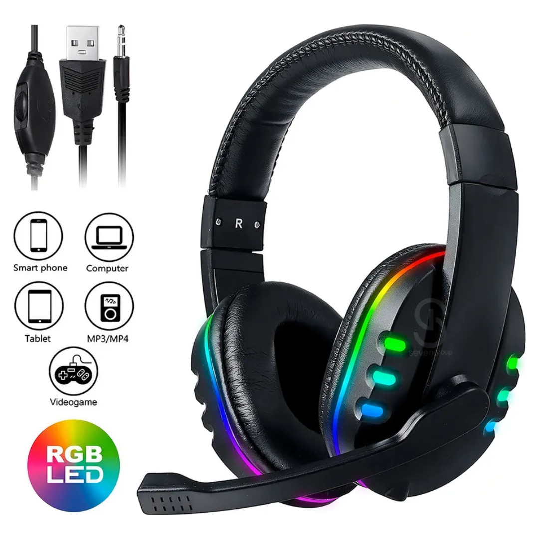 Pro Gamer RGB – Auriculares Gamer con LED RGB G100