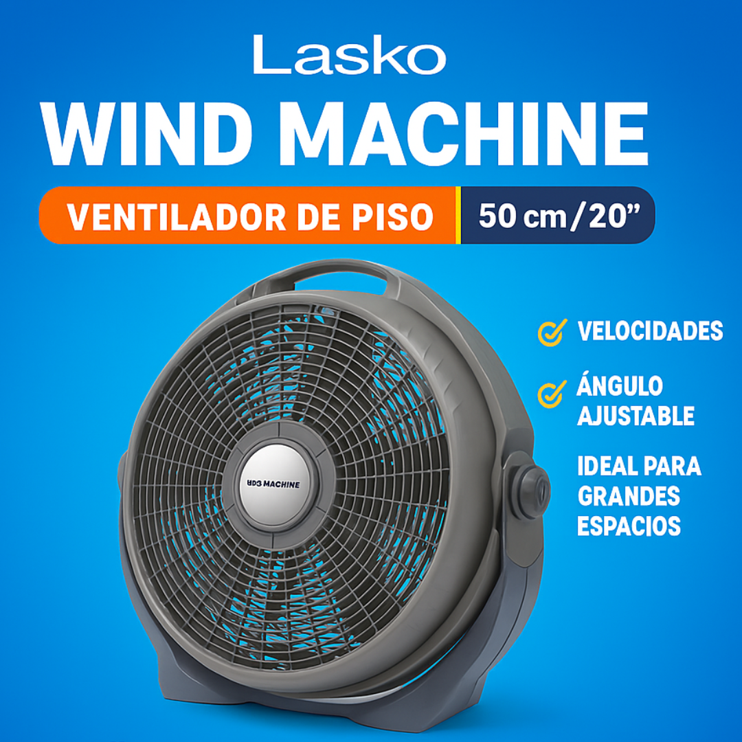 Lasko Wind Machine – Ventilador de Piso 50 cm / 20”