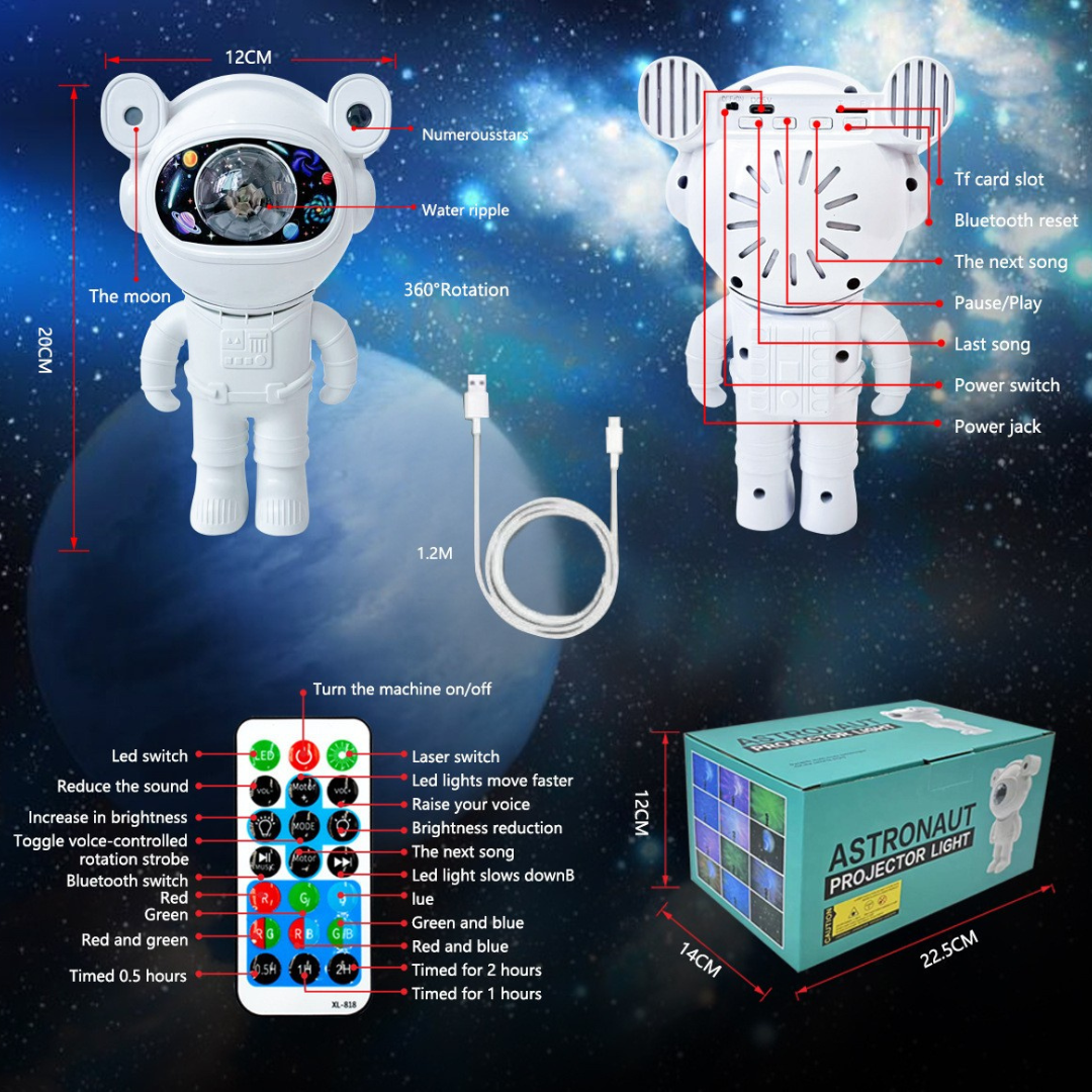 Mini Astronauta - Lampara de Galaxias
