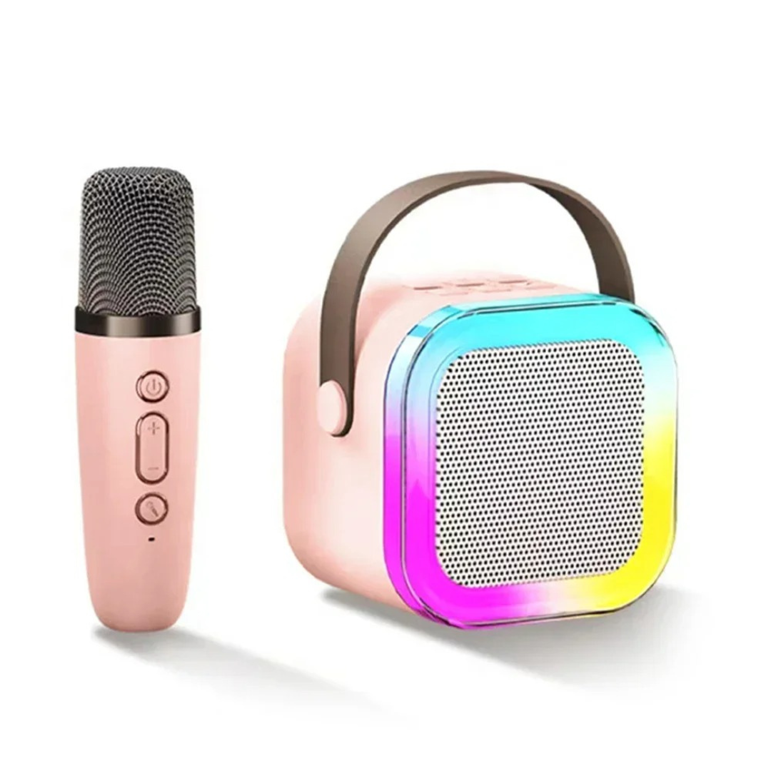Party Sync - Mini Bocina Karaoke con Micrófono Inalámbrico