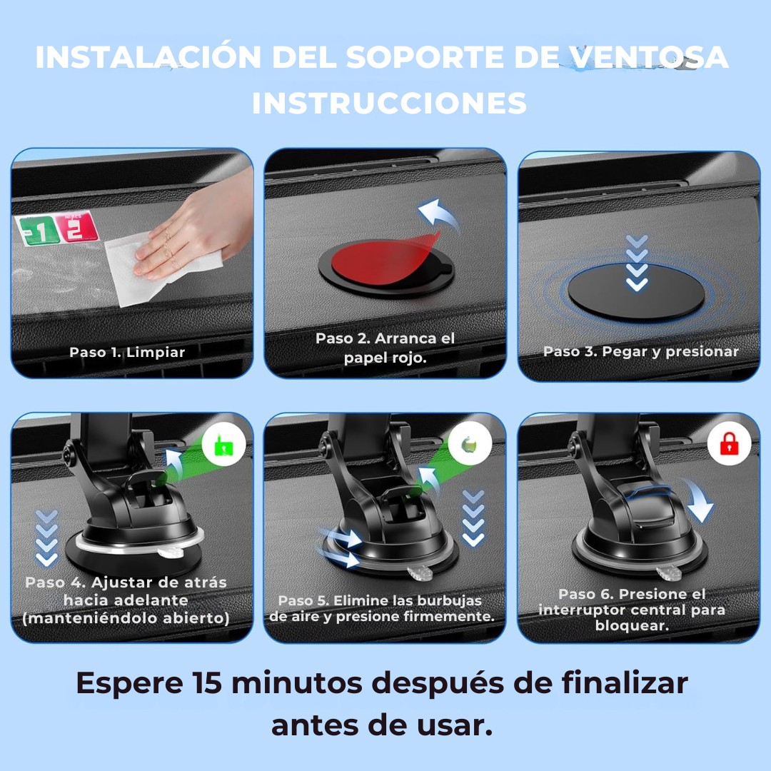 Holder Cargador Inalámbrico para Auto