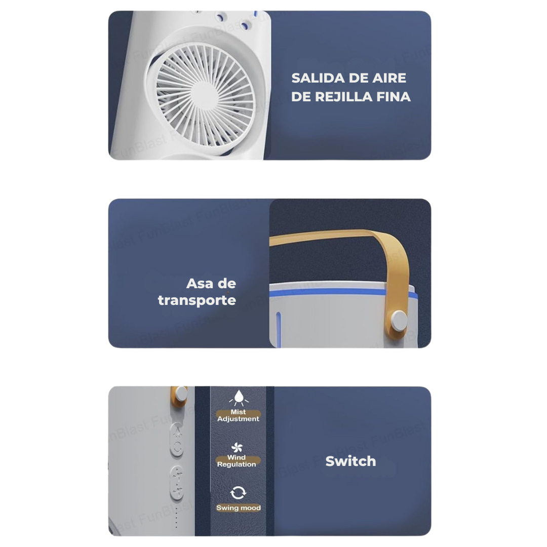 Mini Ventilador Portátil Recargable
