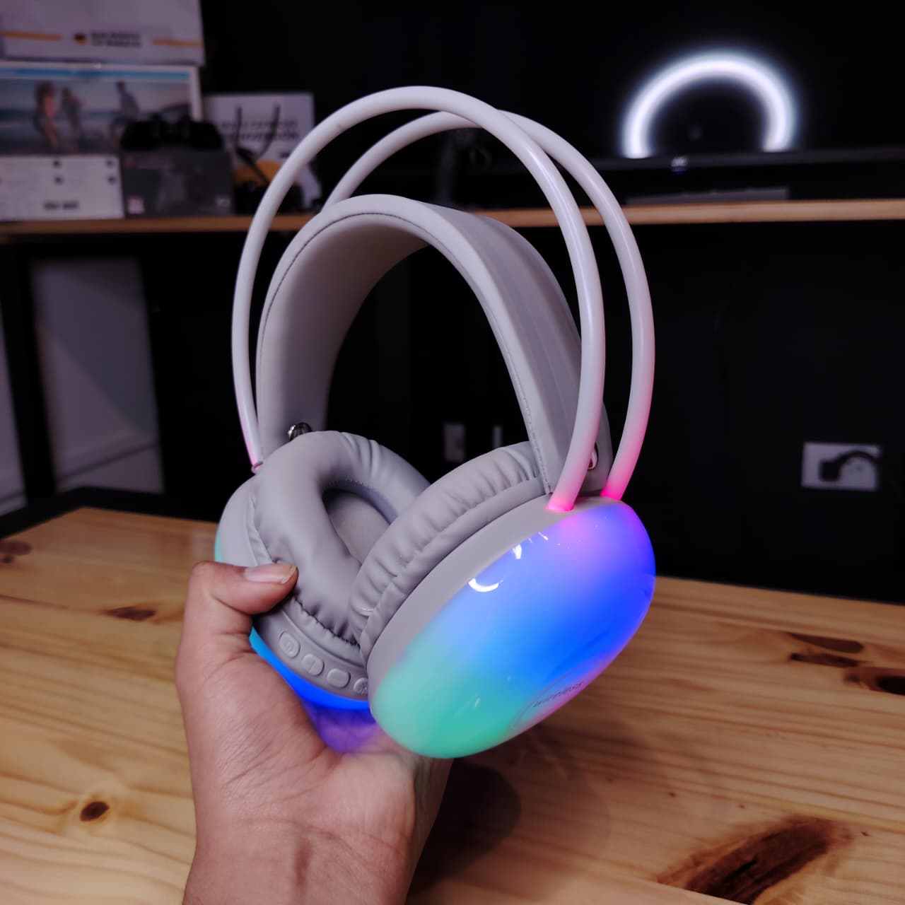 Sound Mix RGB – Audífonos On-Ear con Sonido HD y Luces Personalizables