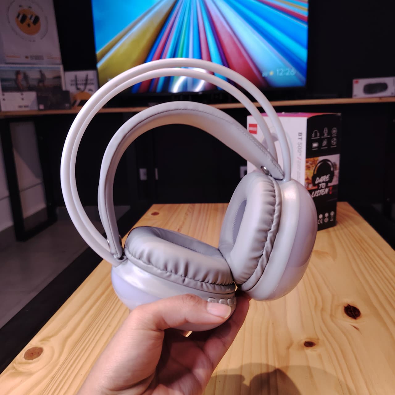 Sound Mix RGB – Audífonos On-Ear con Sonido HD y Luces Personalizables