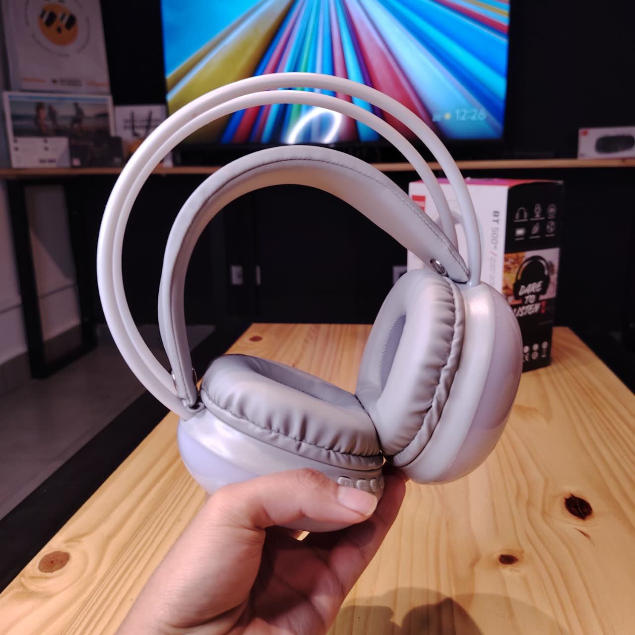 Sound Mix RGB – Audífonos On-Ear con Sonido HD y Luces Personalizables