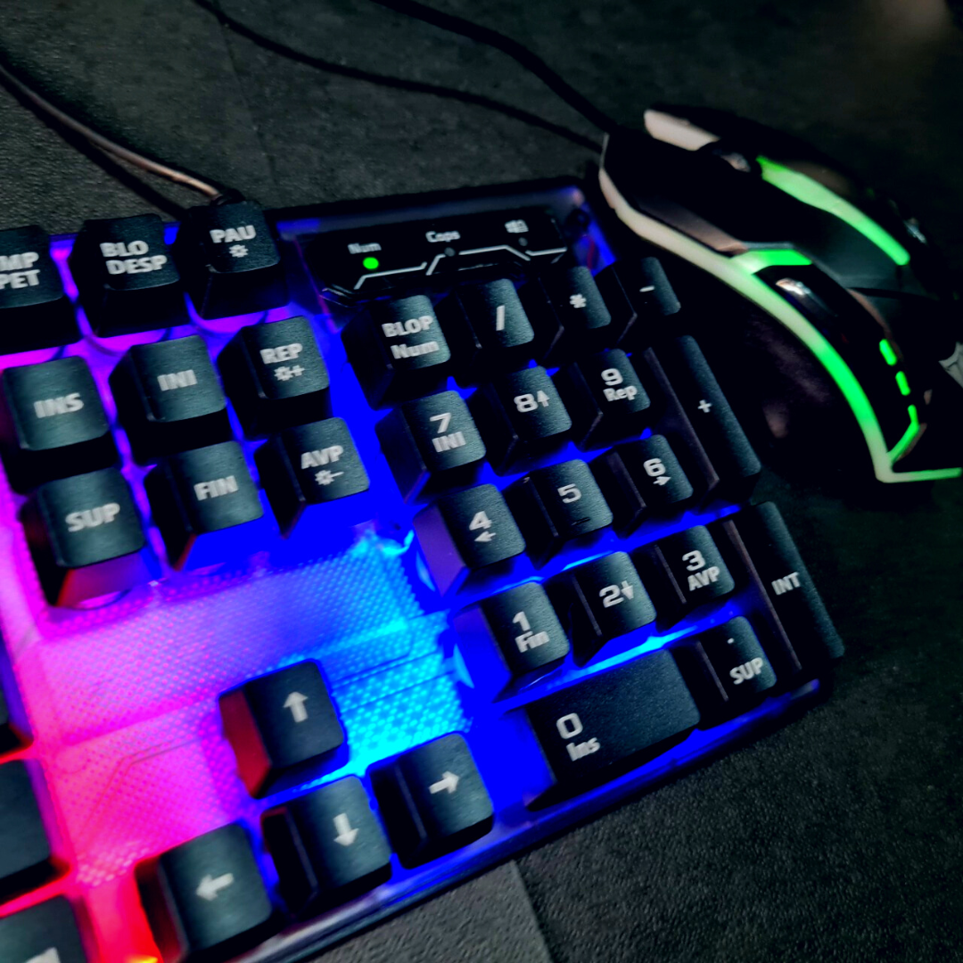 Teclado y Mouse Gaming Mecanico
