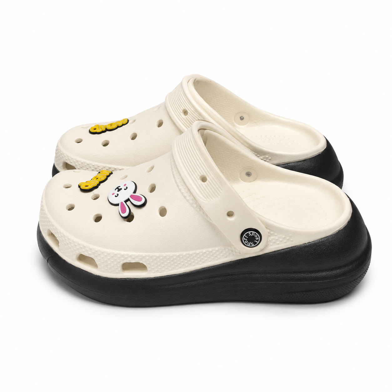 JibJoy Bunny | Zuecos Ultraligeros con Charms