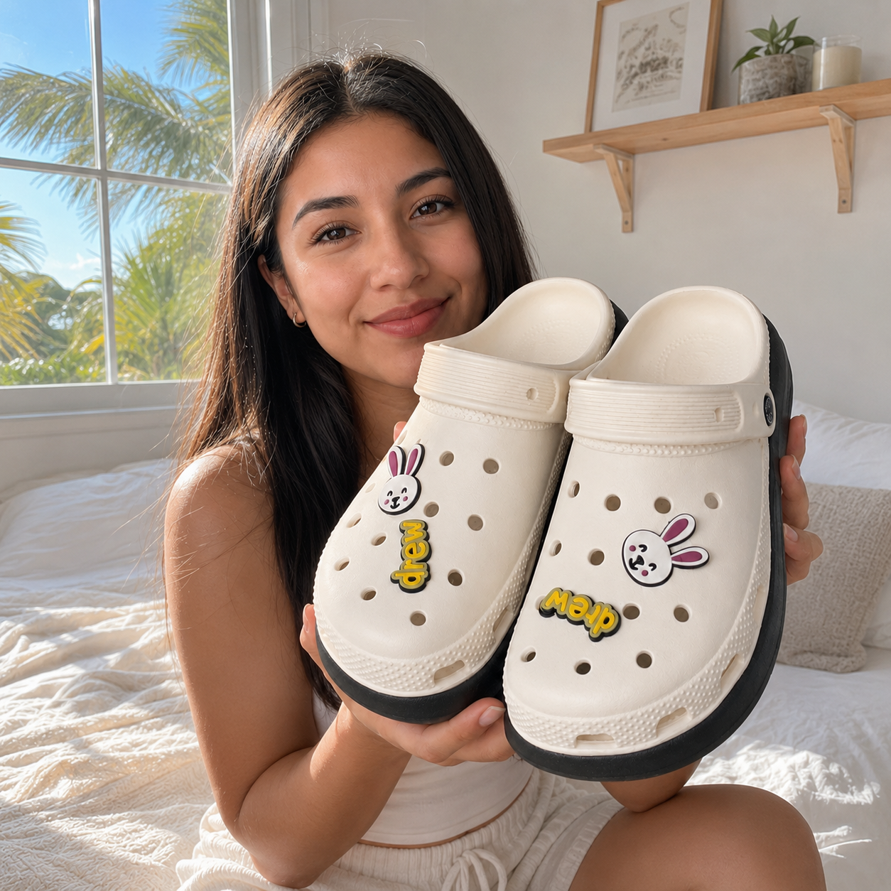 JibJoy Bunny | Zuecos Ultraligeros con Charms