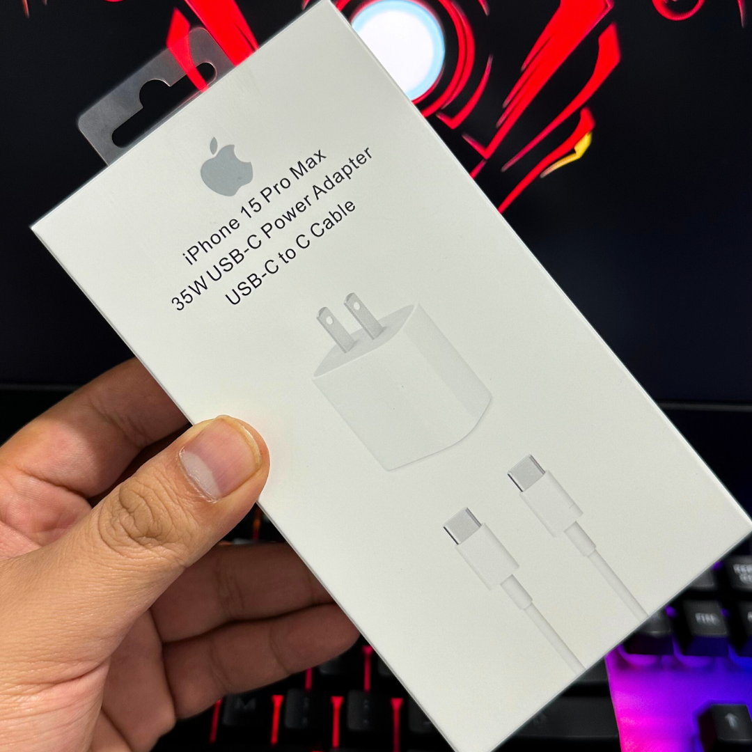 Cargador Apple Carga Rápida 35W - iPhone 15 – Que Bonito Lo Barato