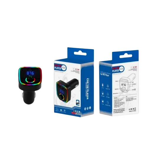 Transmisor Bluetooth para Carro - USB Dual con Carga Rapida