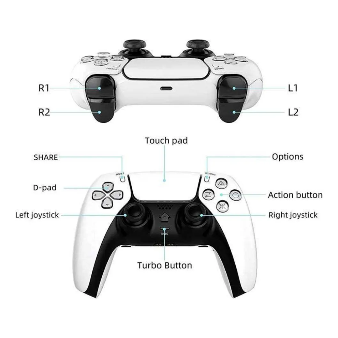 UltraPlay T28 – Control Inalámbrico Estilo DualSense para PS4 / PS5