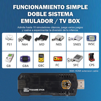 Consola Retro - Game Box 8K + MAGIS TV