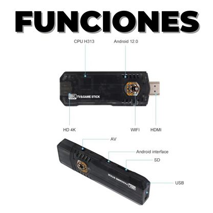 Consola Retro - Game Box 8K + MAGIS TV
