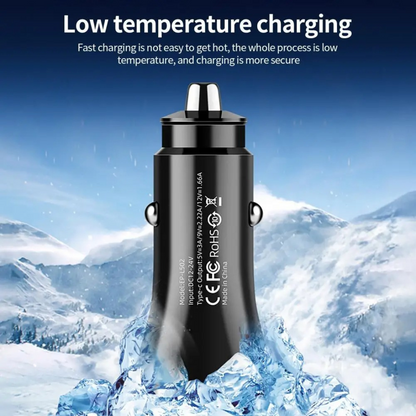 CarCharge Pro 25W – Cargador de Auto Inteligente Tipo C
