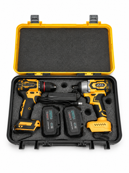 ZZL Contractor Pro Kit | Combo Profesional de Taladro y Pistola de Impacto