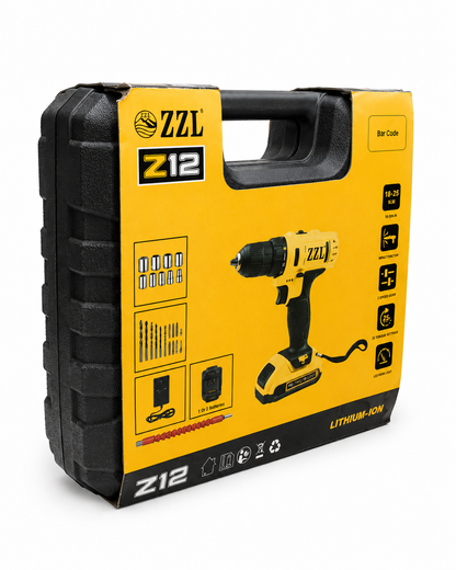 ZZL HomeFix Kit | Taladro Inalámbrico con Accesorios para el Hogar