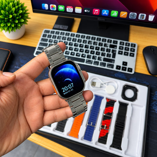 SWITCH 8 ULTRA | Smartwatch + 8 Pulseras Intercambiables