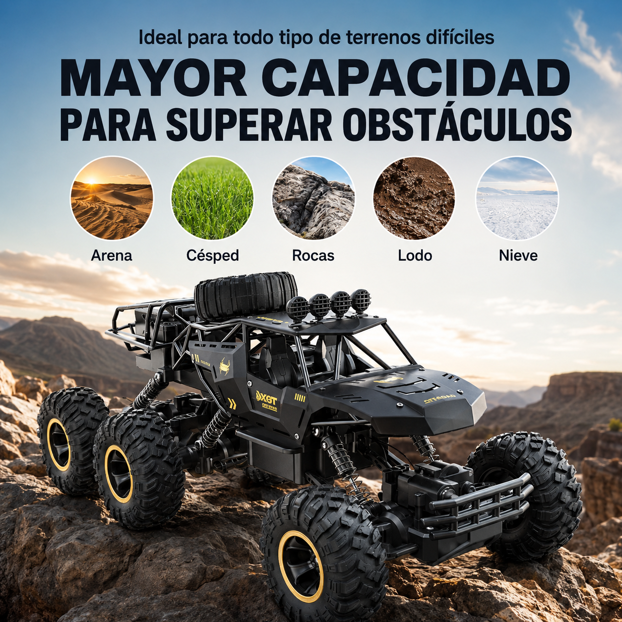 Monster Overland 6X6 | Rock Crawler Profesional
