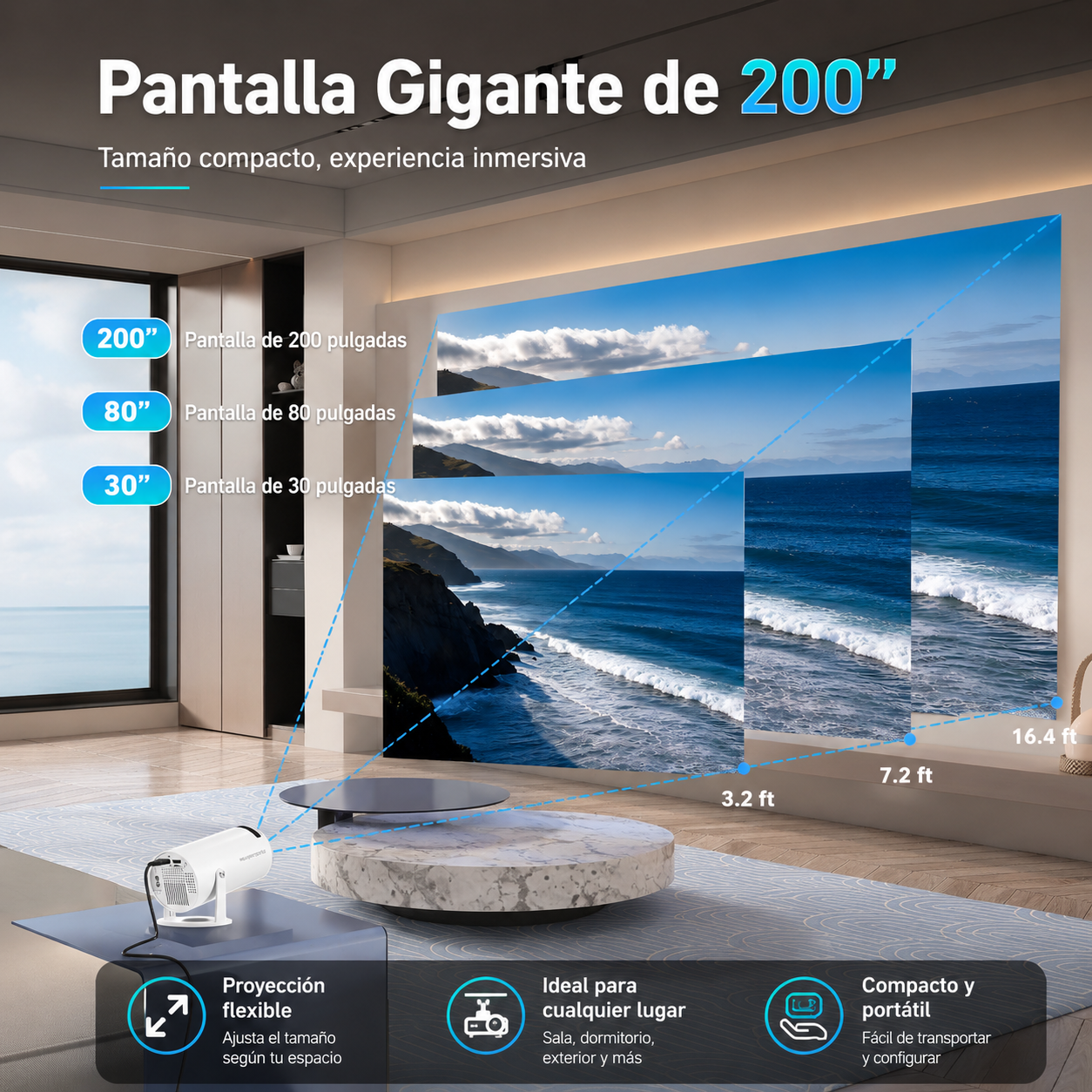 Cinema Retro Max | Proyector Smart con Android TV y Video Juegos