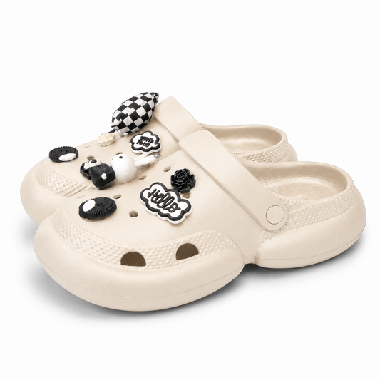 JibJoy Oreo Glow | Zuecos Ultraligeros con Charms