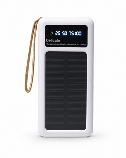 SolarGo 8K – Power Bank 8000 mAh con Panel Solar y Linterna