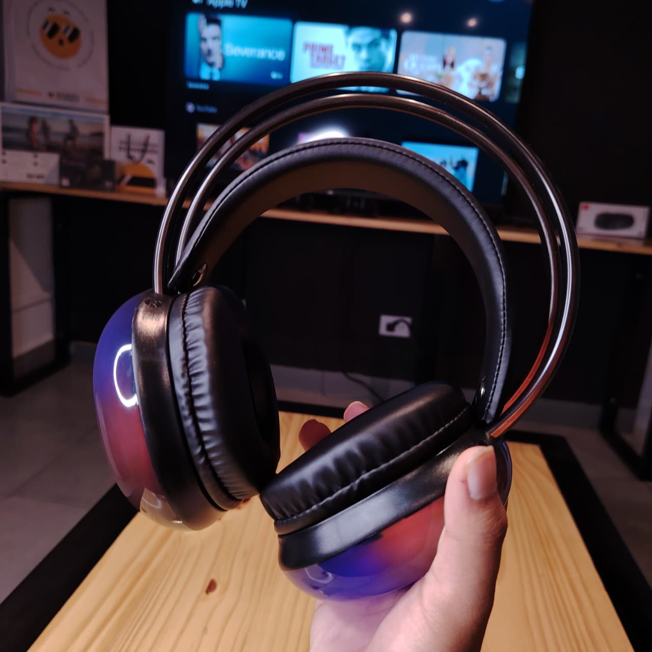 Sound Mix RGB – Audífonos On-Ear con Sonido HD y Luces Personalizables